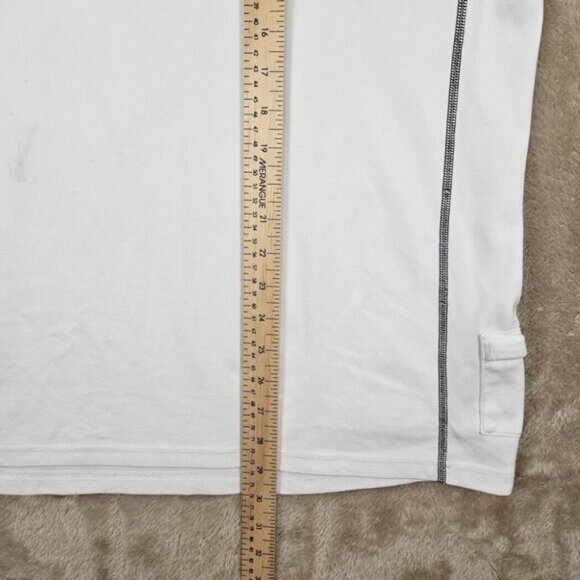 Lululemon Gym Workout Performance Athletic Men's T-Shirt White Short Sleeve Logo - Picture 4 of 10